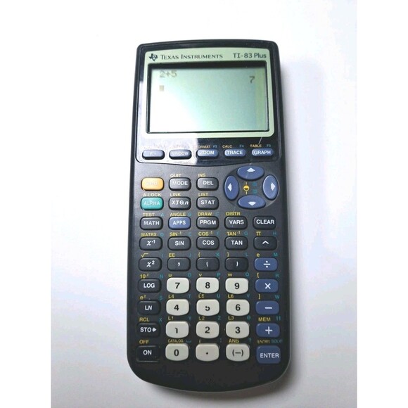 Texas Instruments TI-83 Plus TI 83+ Graphing Calculator and Cover Black TESTED - Picture 5 of 9